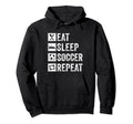 Eat Sleep Soccer Repeat Gifts Soccer Hoodie - Unique Graphic Men Women - T-Shirt, Sweatshirt, Hoodie