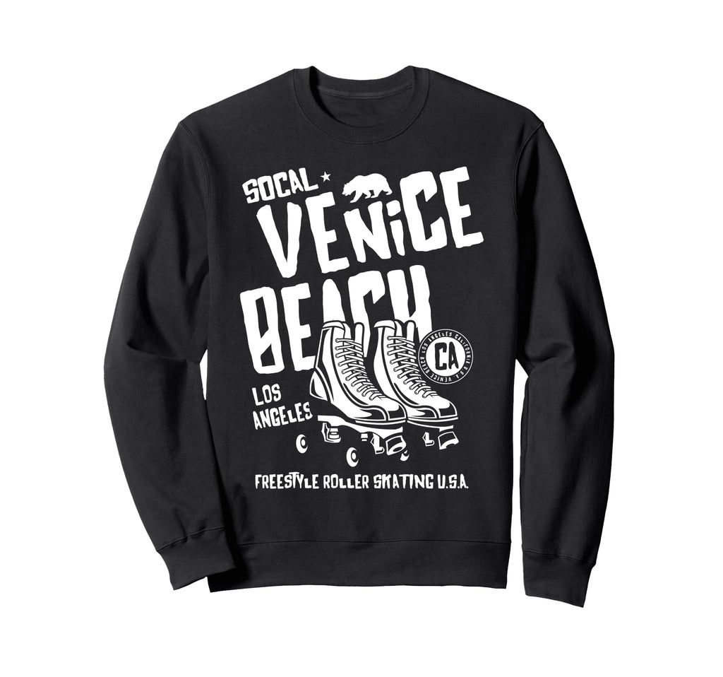 Venice Beach California Roller Skate Sweatshirt - Graphic Print for Adults - T-Shirt, Sweatshirt, Hoodie