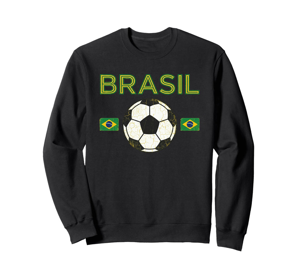 Brazil Gift Flag Brazilian Fan Sweatshirt - Novelty Apparel for Adults - T-Shirt, Sweatshirt, Hoodie