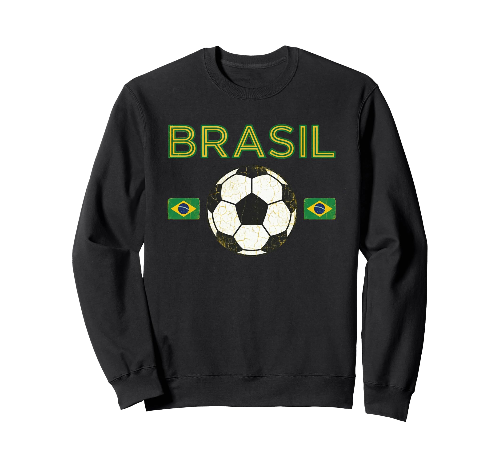 Brazil Gift Flag Brazilian Fan Sweatshirt - Novelty Apparel for Adults - T-Shirt, Sweatshirt, Hoodie