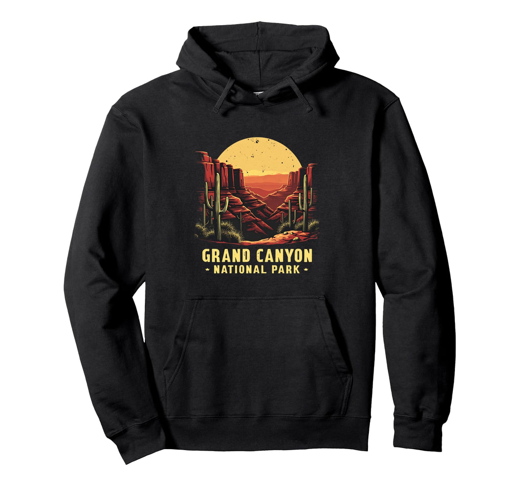 Grand Canyon Hiking Vacation Hoodie - Aesthetic Graphic Men Women - T-Shirt, Sweatshirt, Hoodie