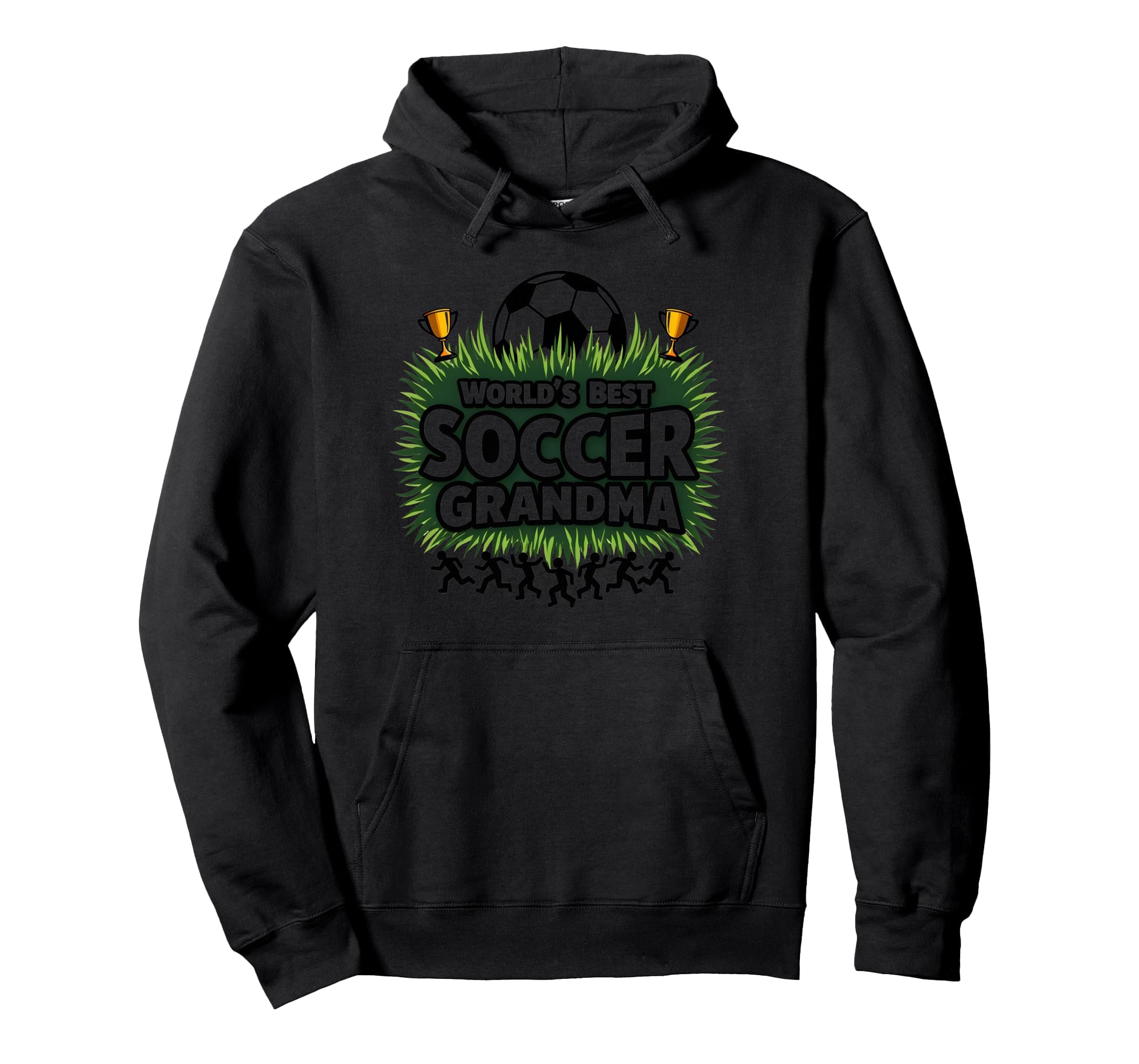 Worlds Best Soccer Grandma Champion Hoodie - Fun Novelty Design for Adults - T-Shirt, Sweatshirt, Hoodie