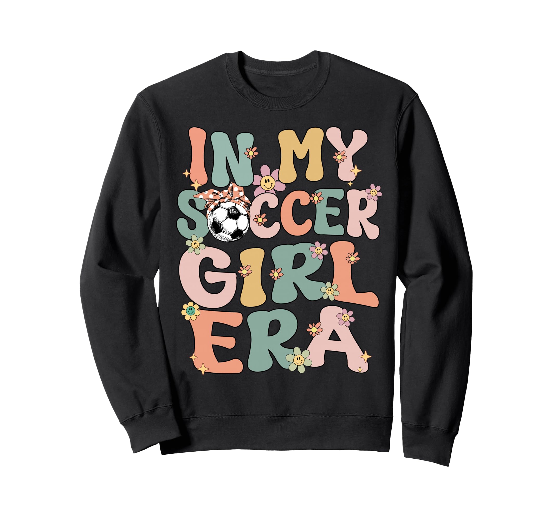 My Soccer Era Groovy Soccer Soccer Sweatshirt - Graphic Print Unisex - T-Shirt, Sweatshirt, Hoodie