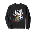 I Love Soccer Vibrant Ball Sweatshirt - Fun Novelty Design Men Women - T-Shirt, Sweatshirt, Hoodie