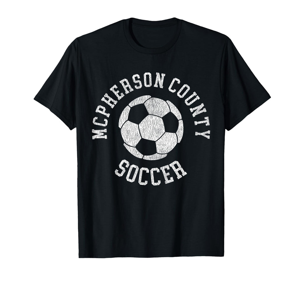 Mcpherson County Soccer Distressed T-Shirt - Aesthetic Graphic Men Women - T-Shirt, Sweatshirt, Hoodie