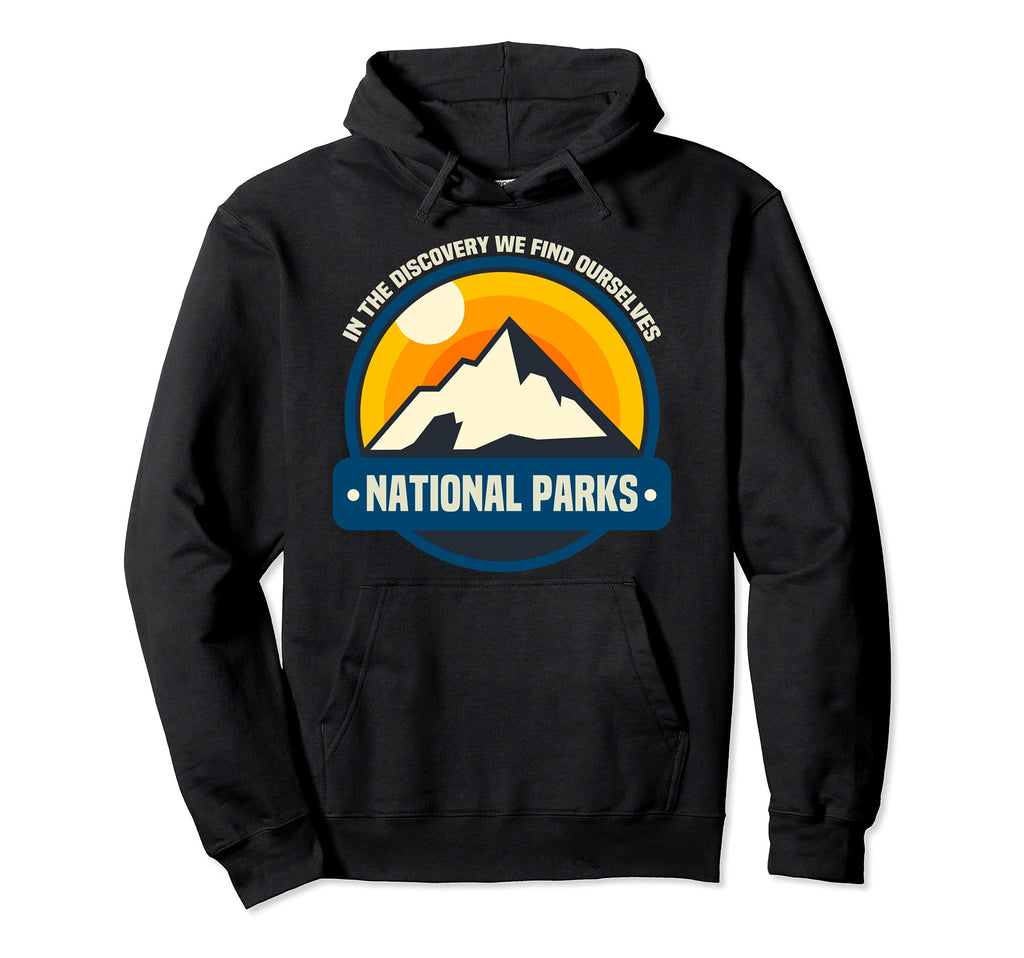 62 National Parks Map United States Us Hoodie - Novelty Apparel for Adults - T-Shirt, Sweatshirt, Hoodie