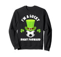Soccer Right Forward Im Lucky Right Sweatshirt - Graphic Print Unisex - T-Shirt, Sweatshirt, Hoodie