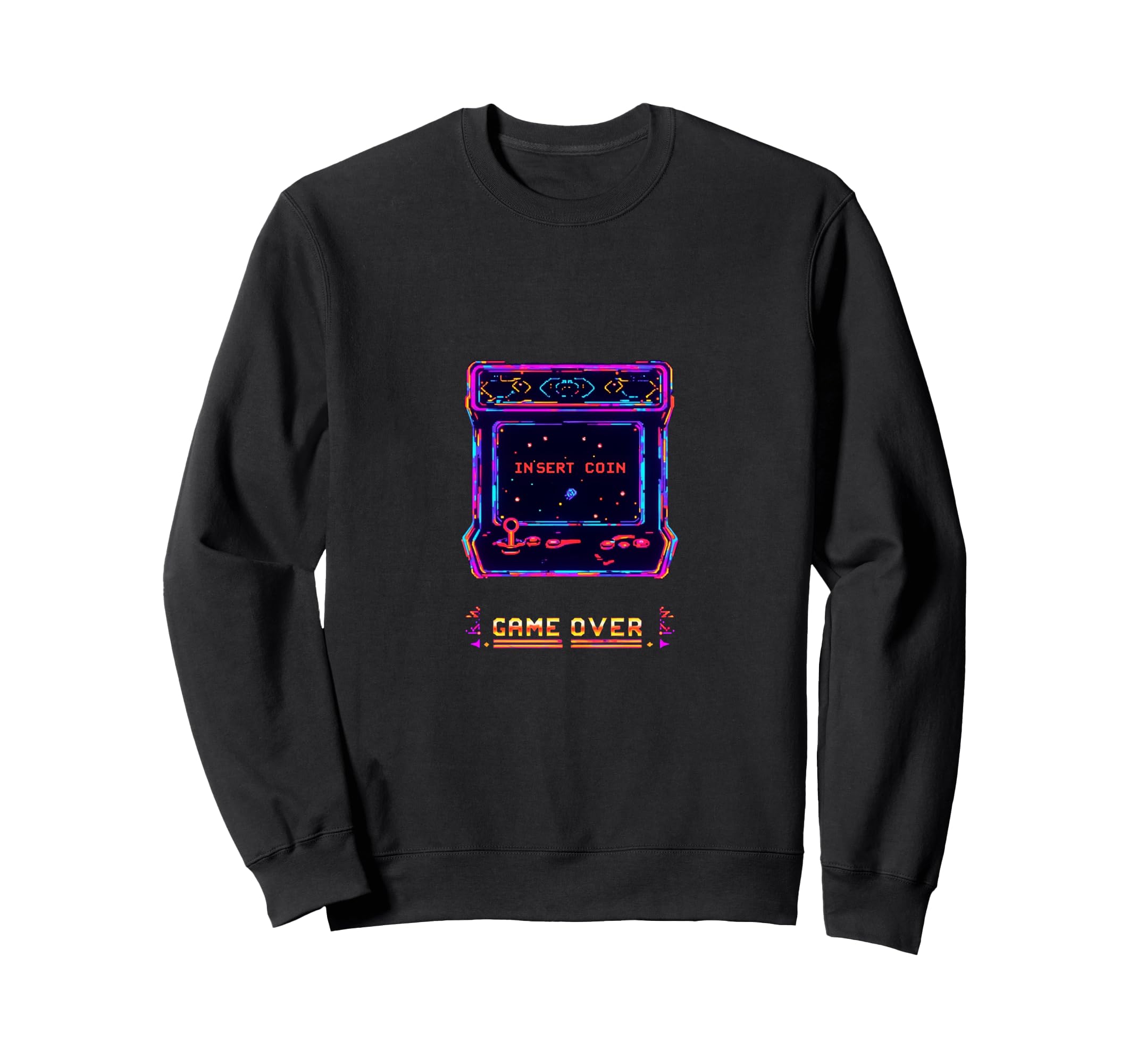Gaming Arcade Game Over Play Sweatshirt - Fun Novelty Design for Adults - T-Shirt, Sweatshirt, Hoodie