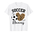 Soccer Nanny Heart Leopard Nanny Family T-Shirt - Aesthetic Graphic Unisex - T-Shirt, Sweatshirt, Hoodie