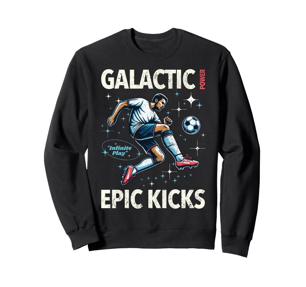 Soccer Player Galactic Power Sweatshirt - Casual Everyday Wear for Adults - T-Shirt, Sweatshirt, Hoodie
