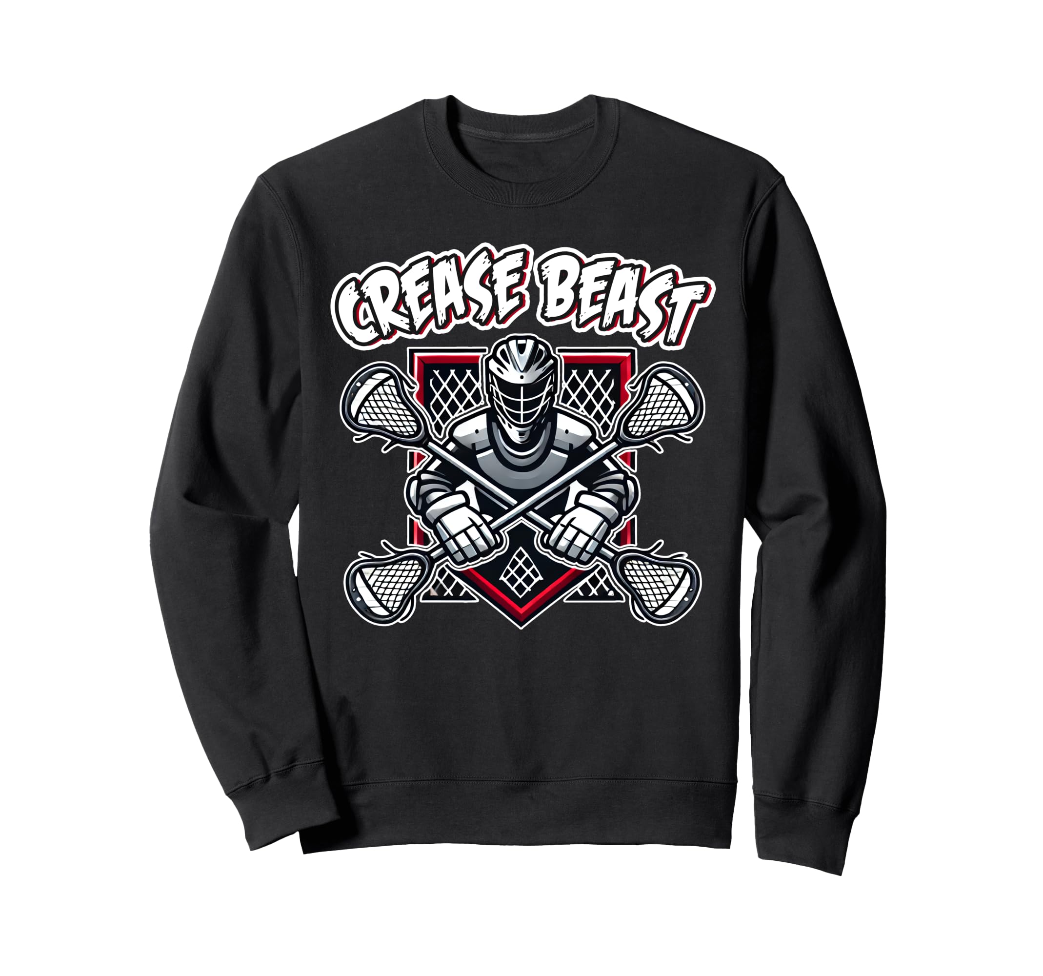 Lacrosse Goalkeeper Lax Goalie Sweatshirt - Fun Novelty Design for Adults - T-Shirt, Sweatshirt, Hoodie