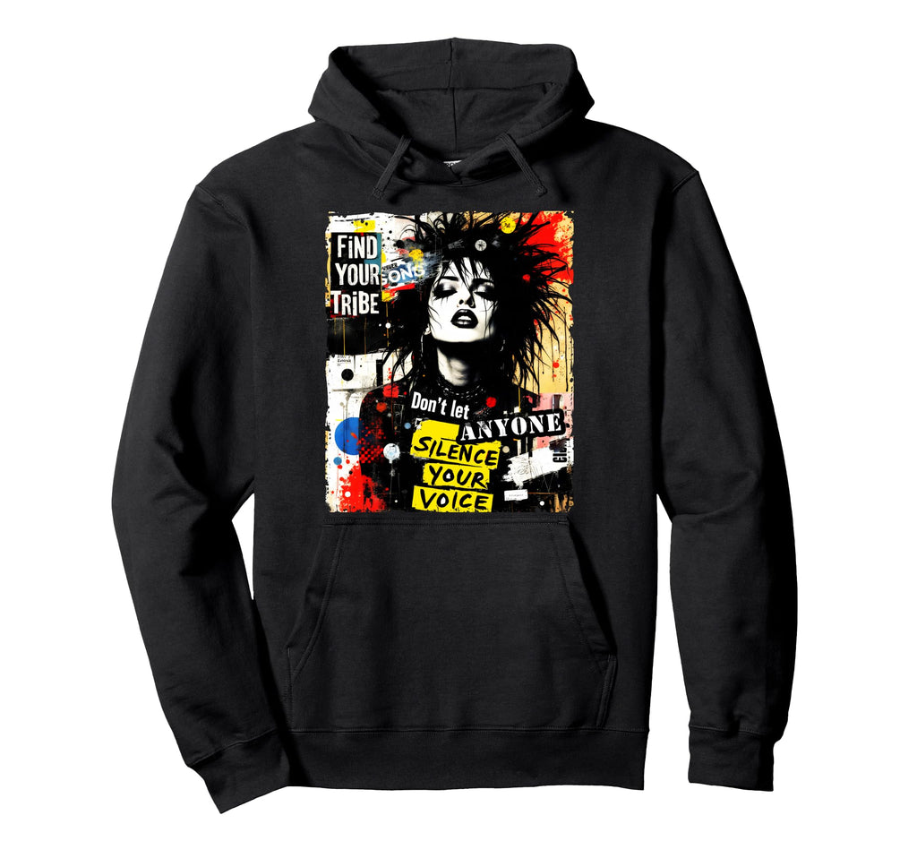 Punk Graffiti 90S Urban Grunge Art Hoodie - Graphic Print for Adults - T-Shirt, Sweatshirt, Hoodie
