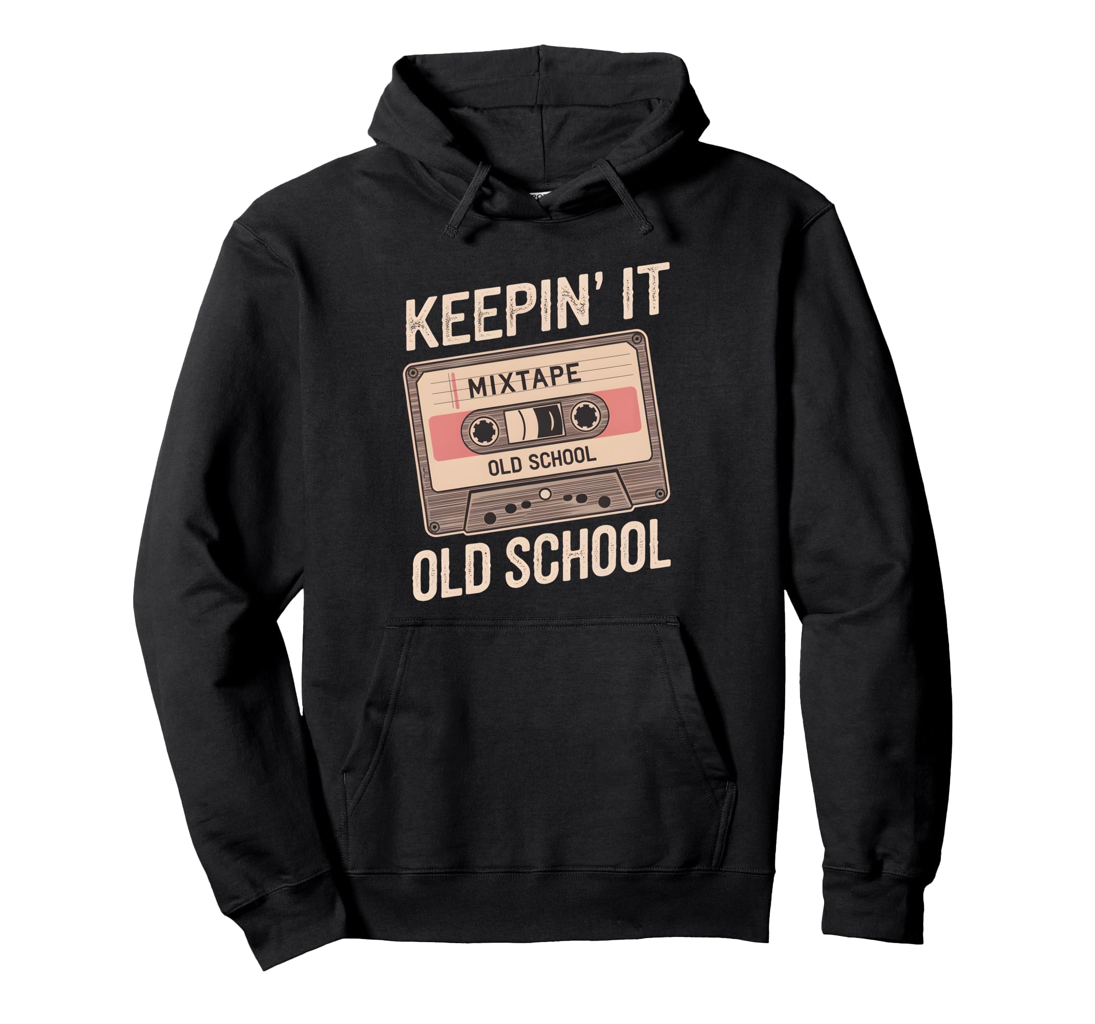 Old School Hip Hop 80S 90S Cassette Tape Hoodie - Trendy Graphic Unisex - T-Shirt, Sweatshirt, Hoodie