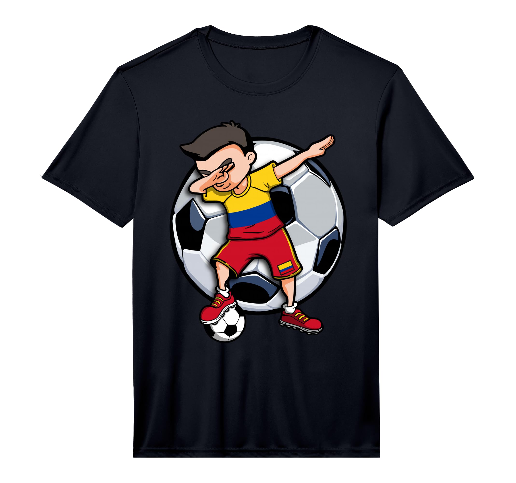 Dabbing Soccer Colombia Football Fans T-Shirt - Novelty Apparel Unisex - T-Shirt, Sweatshirt, Hoodie