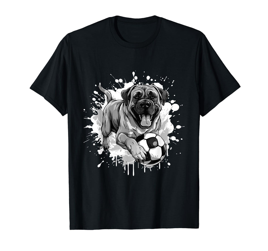 Mastiff Dog Playing Soccer Team Sports T-Shirt - Streetwear Style Unisex - T-Shirt, Sweatshirt, Hoodie