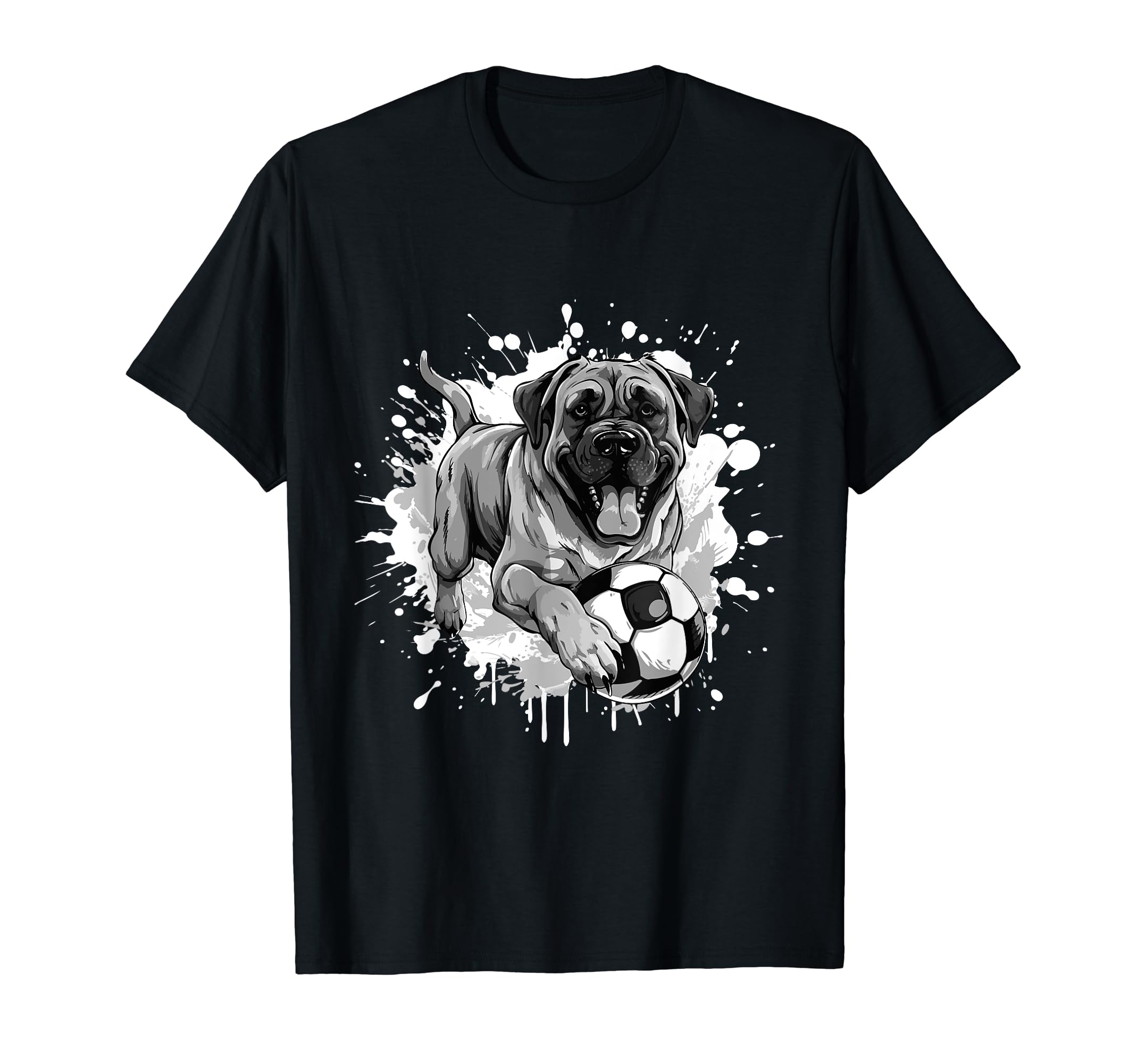 Mastiff Dog Playing Soccer Team Sports T-Shirt - Streetwear Style Unisex - T-Shirt, Sweatshirt, Hoodie