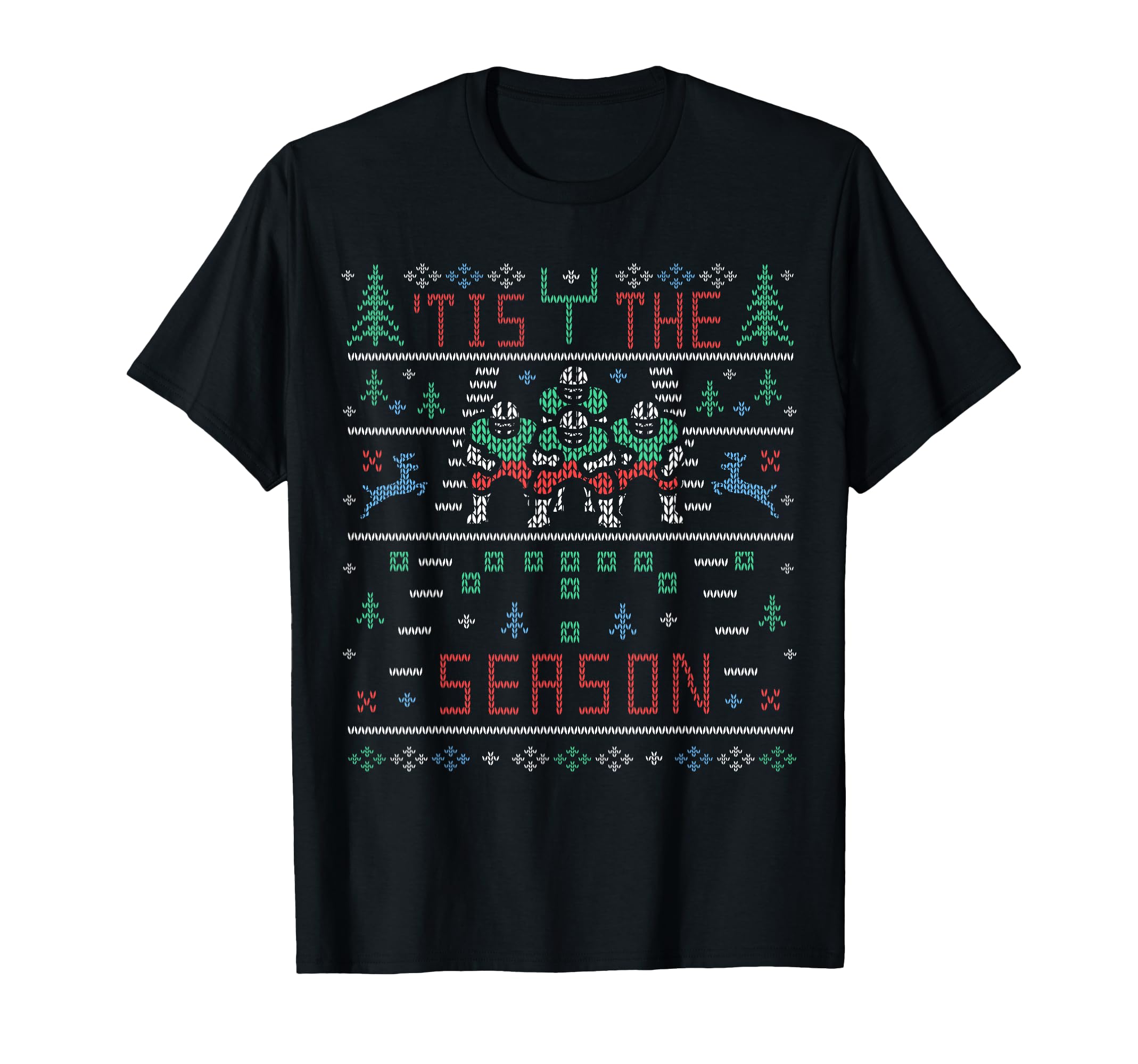 Tis Season Football Ugly Party T-Shirt - Custom Art Print Men Women - T-Shirt, Sweatshirt, Hoodie