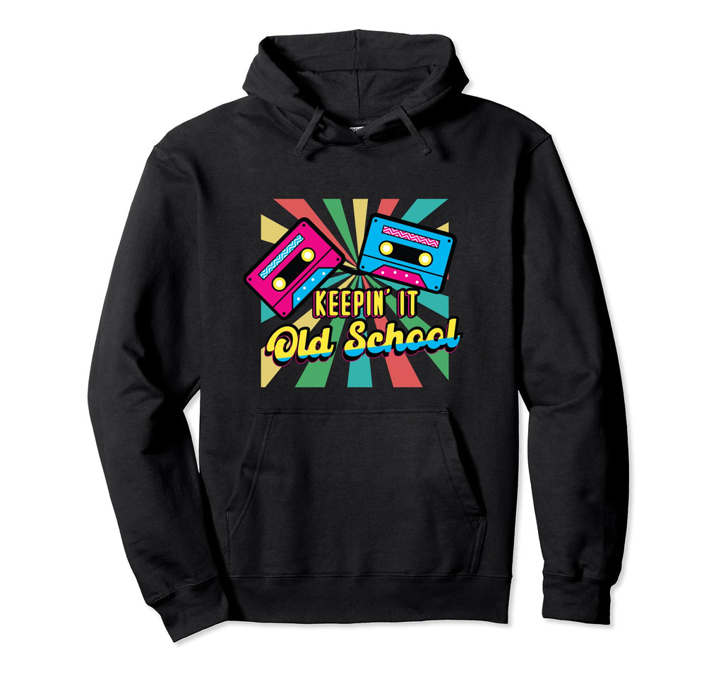 Old School 80S Hip Hop 90S Hiphop Mixtape Hoodie - Graphic Print Unisex - T-Shirt, Sweatshirt, Hoodie