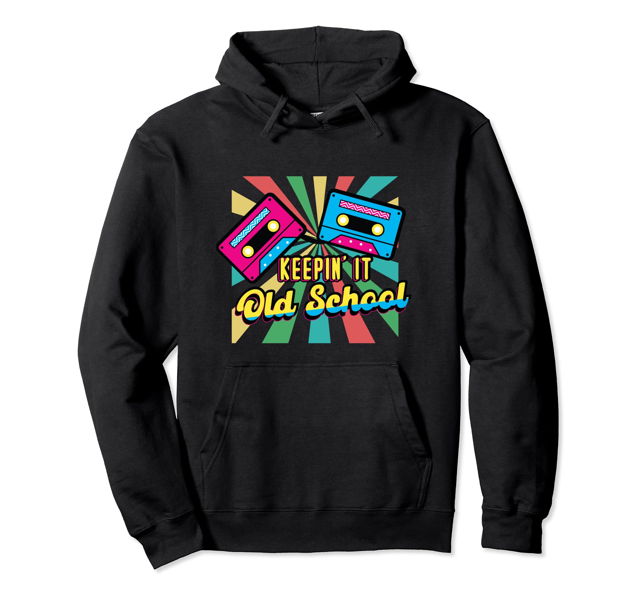 Old School 80S Hip Hop 90S Hiphop Mixtape Hoodie - Graphic Print Unisex - T-Shirt, Sweatshirt, Hoodie