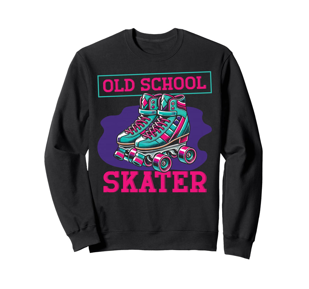 Roller Skating Skate 1970S Old School Sweatshirt - Custom Art Print Unisex - T-Shirt, Sweatshirt, Hoodie