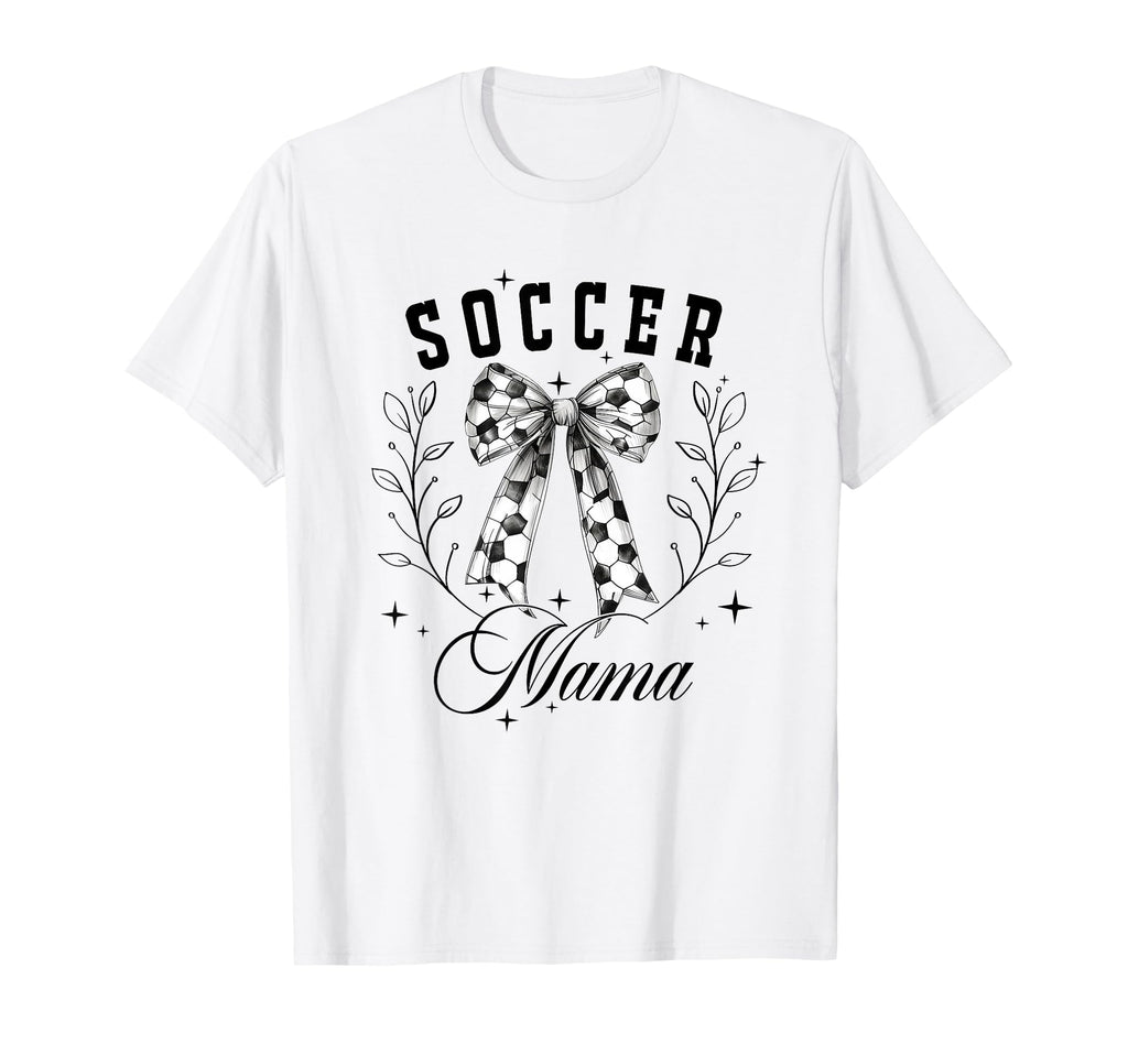 Soccer Mama Coquette Bow T-Shirt - Custom Art Print for Adults - T-Shirt, Sweatshirt, Hoodie