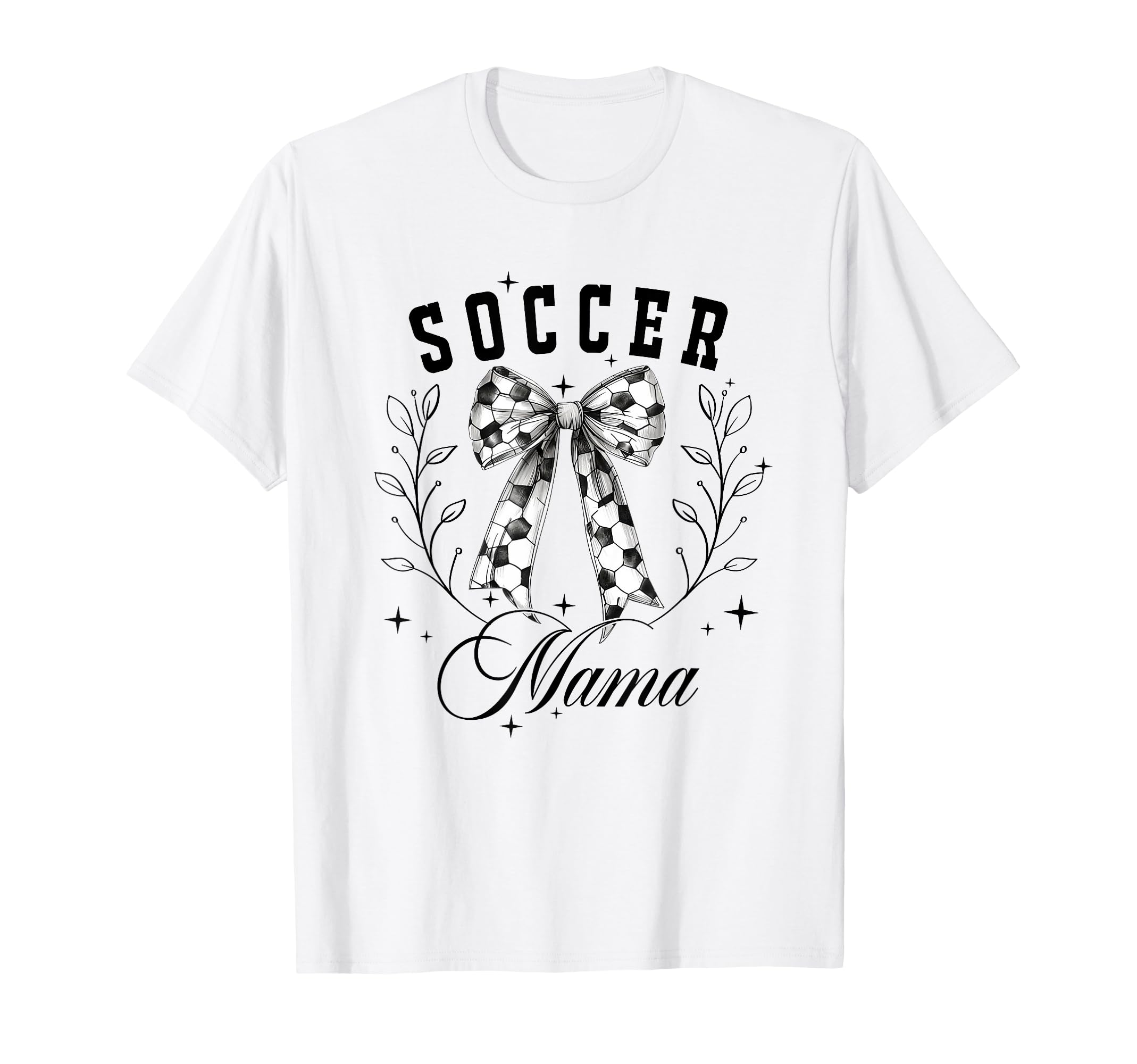 Soccer Mama Coquette Bow T-Shirt - Custom Art Print for Adults - T-Shirt, Sweatshirt, Hoodie
