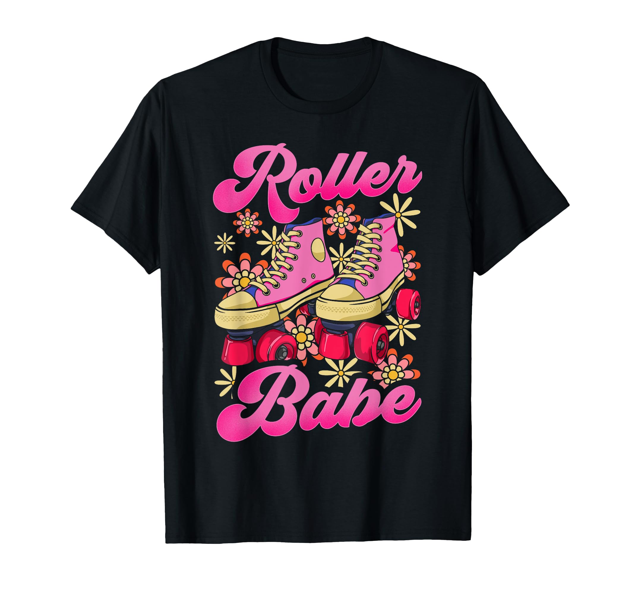 Roller Skating Skate 1970S Roller Babe T-Shirt - Trendy Graphic for Adults - T-Shirt, Sweatshirt, Hoodie
