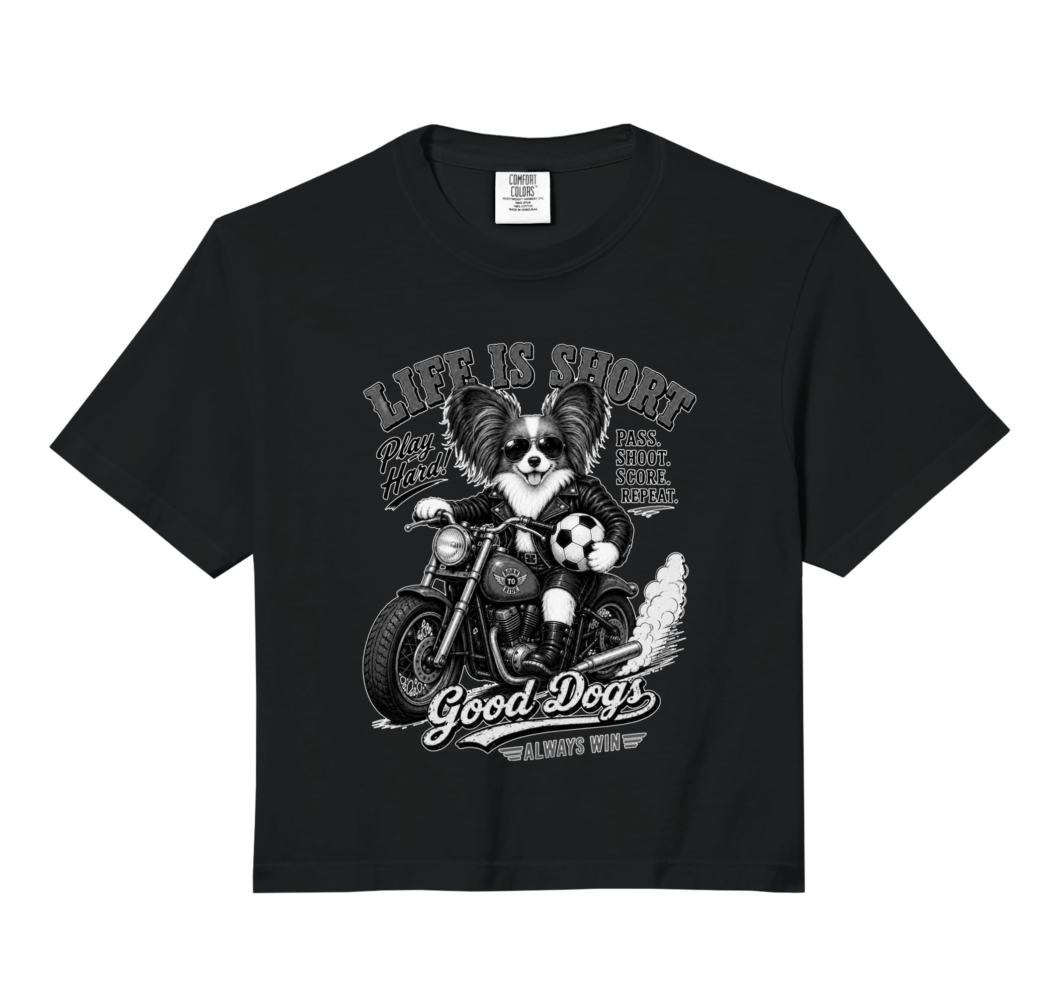 Papillon Motorbike Love Footbal Sweatshirt - Trendy Graphic Men Women - T-Shirt, Sweatshirt, Hoodie