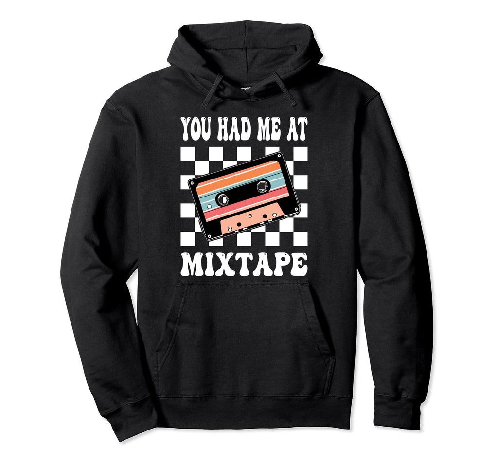 Mixtape 80 S Cassette Tape Hoodie - Custom Art Print Unisex - T-Shirt, Sweatshirt, Hoodie