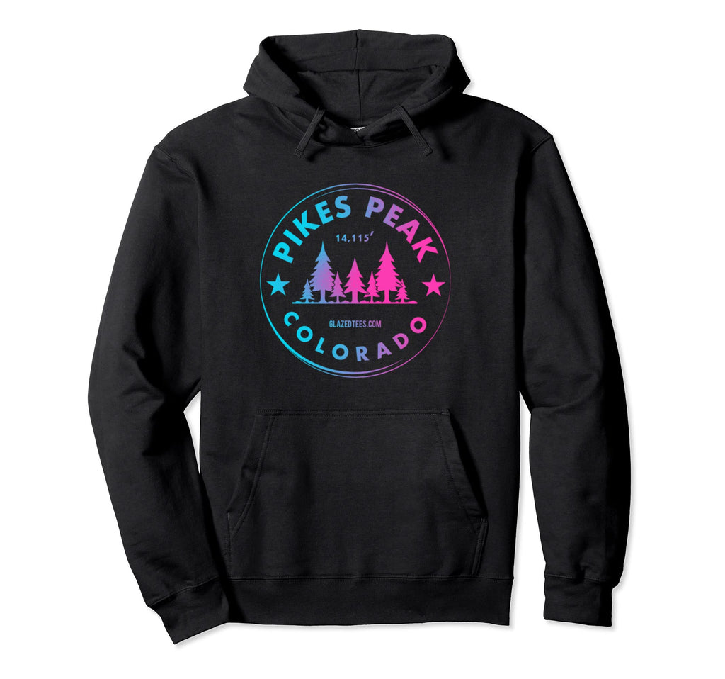 Pikes Peak Colorado Co Mountain Hoodie - Casual Everyday Wear for Adults - T-Shirt, Sweatshirt, Hoodie