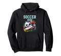 Soccer Mom Floral Soccer Ball Cleats Hoodie - Minimalist Print Men Women - T-Shirt, Sweatshirt, Hoodie