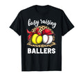 Busy Raising Ballers Baseball Softball T-Shirt - Minimalist Print Men Women - T-Shirt, Sweatshirt, Hoodie