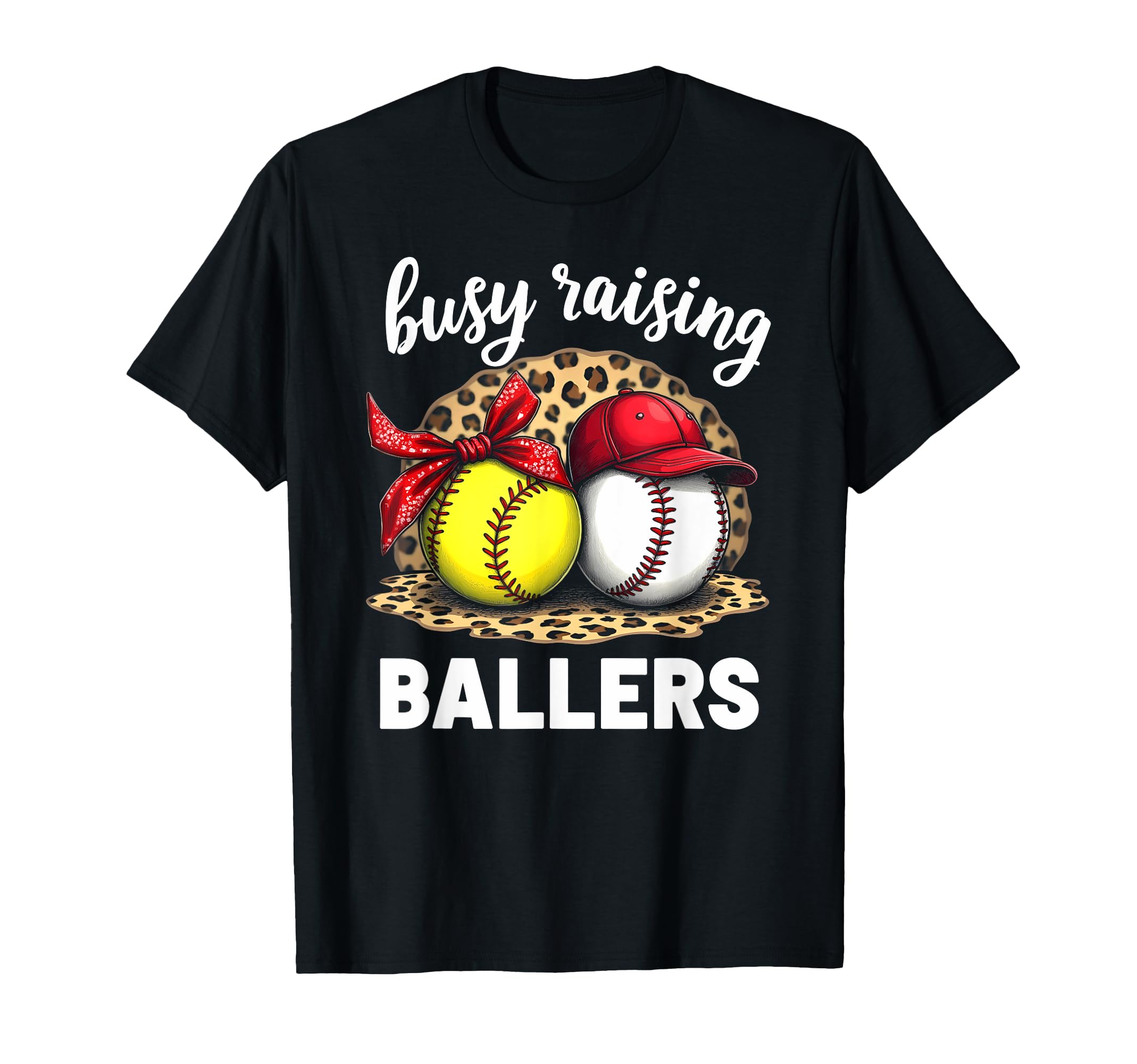 Busy Raising Ballers Baseball Softball T-Shirt - Minimalist Print Men Women - T-Shirt, Sweatshirt, Hoodie
