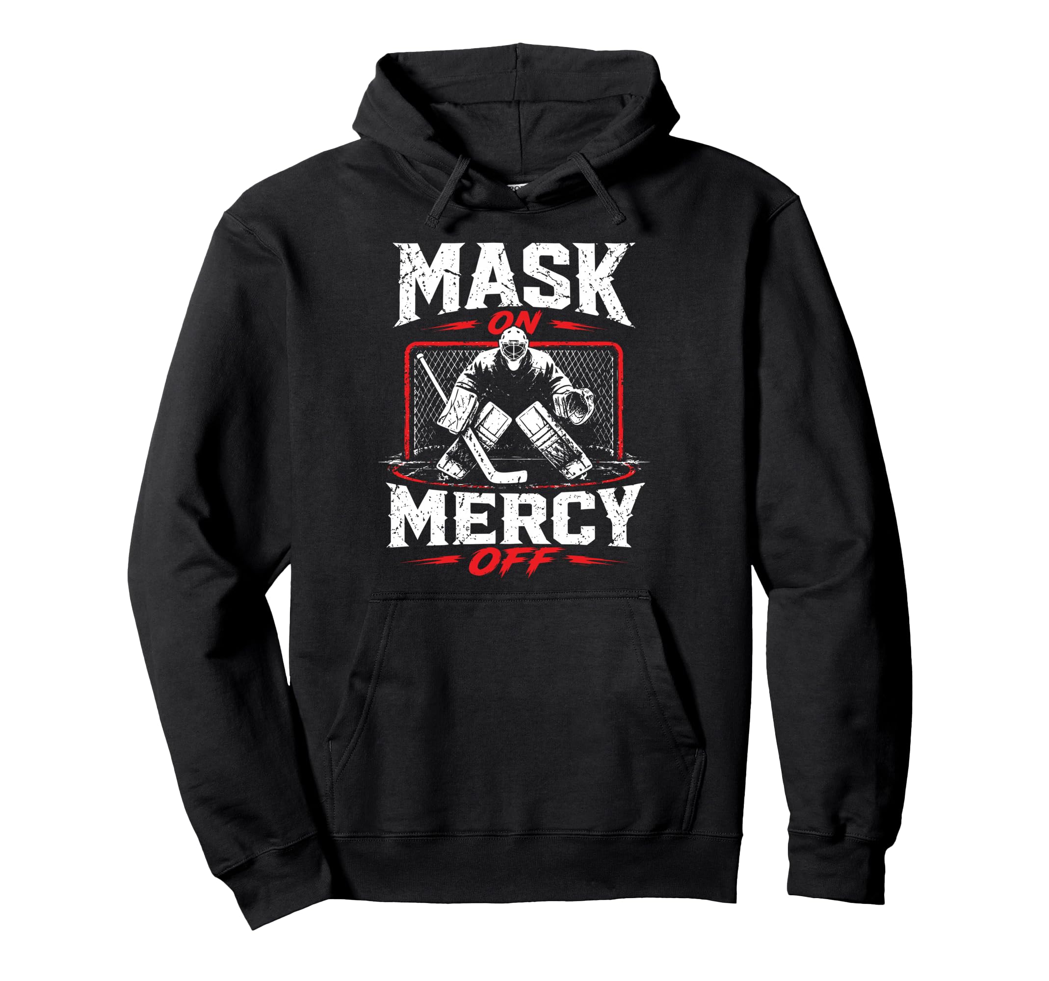 Ice Hockey Goalkeeper Mask Hockey Hoodie - Aesthetic Graphic Men Women - T-Shirt, Sweatshirt, Hoodie
