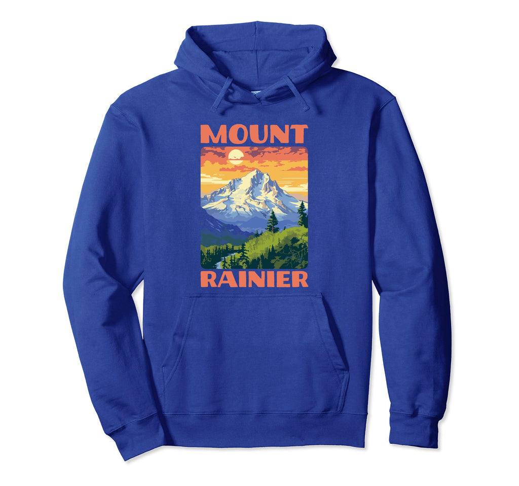 Mount Rainier National Park Hoodie - Custom Art Print Men Women - T-Shirt, Sweatshirt, Hoodie