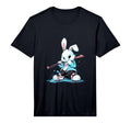 Hockey Bunny Rabbit Ice Hockey Player T-Shirt - Novelty Apparel Unisex - T-Shirt, Sweatshirt, Hoodie