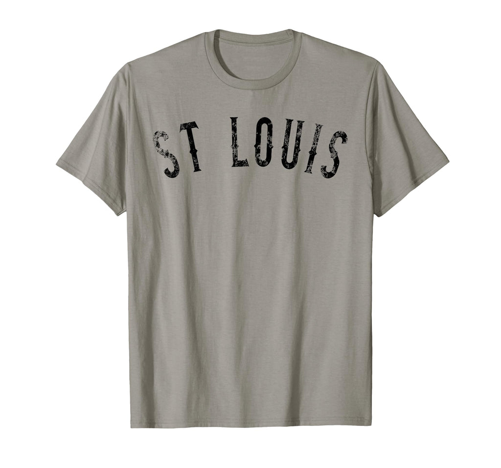 St Louis Distressed Black Text Sl T-Shirt - Unique Graphic for Adults - T-Shirt, Sweatshirt, Hoodie