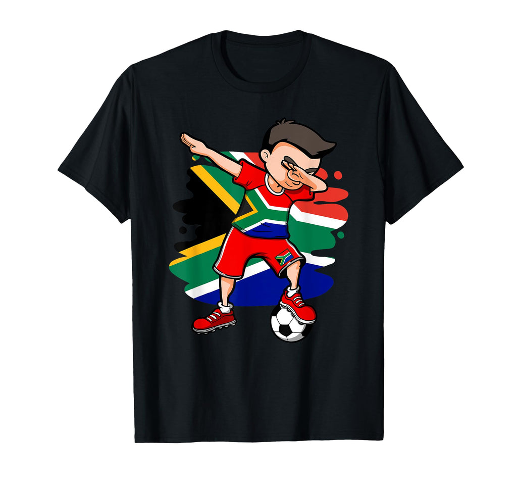 Dabbing Soccer South Africa Fans T-Shirt - Unique Graphic for Adults - T-Shirt, Sweatshirt, Hoodie