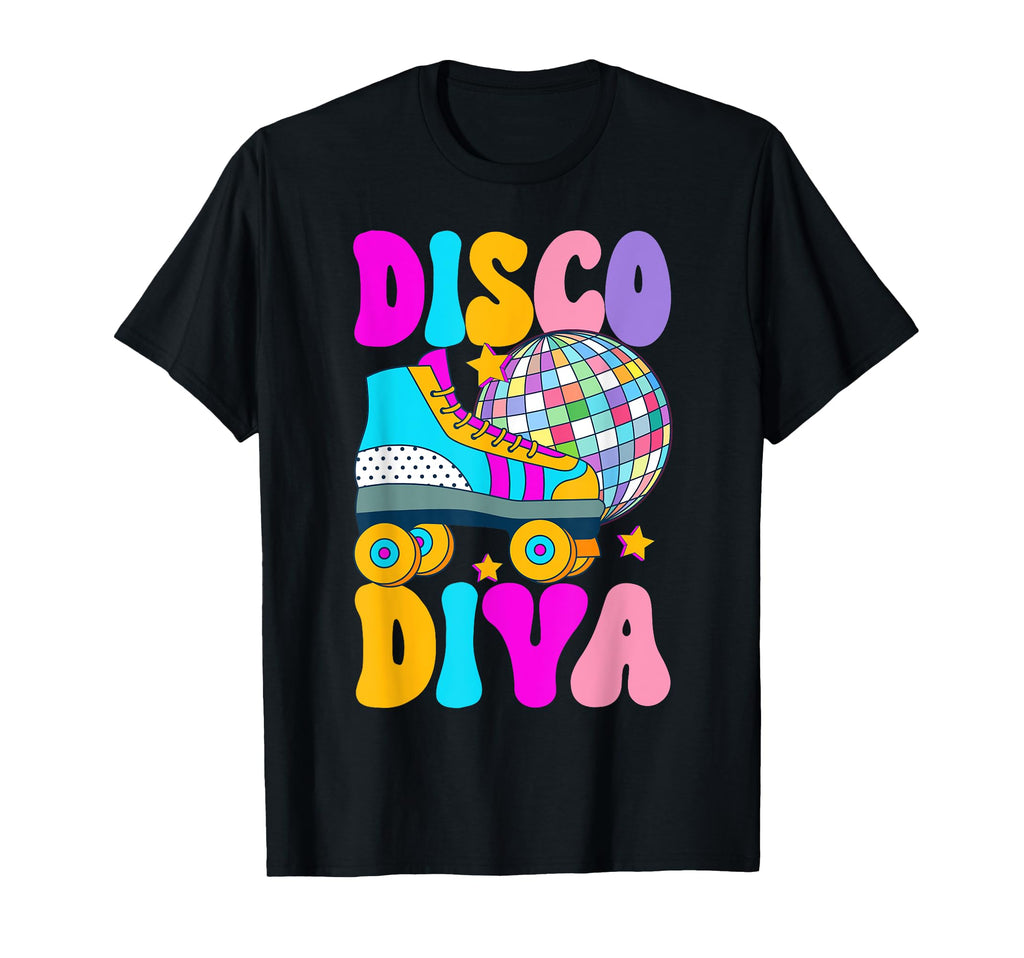 Roller Skating Disco Diva Skate 70S T-Shirt - Graphic Print Unisex - T-Shirt, Sweatshirt, Hoodie
