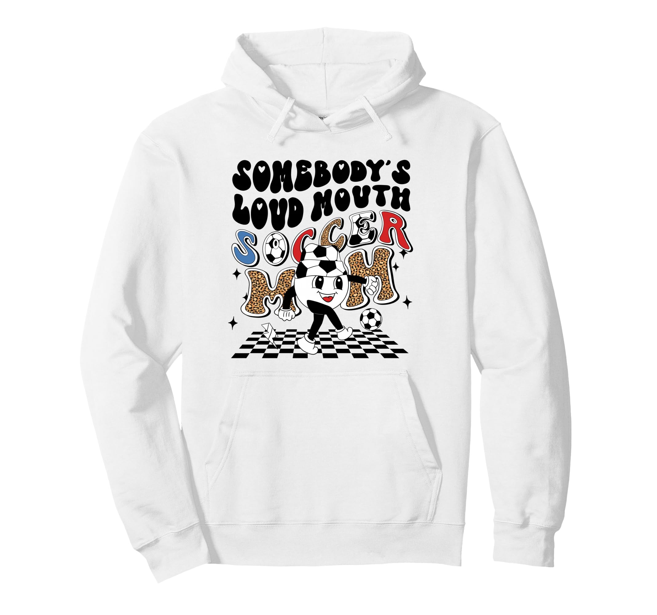 Soccer Mom Leopard Ball Hoodie - Minimalist Print Men Women - T-Shirt, Sweatshirt, Hoodie