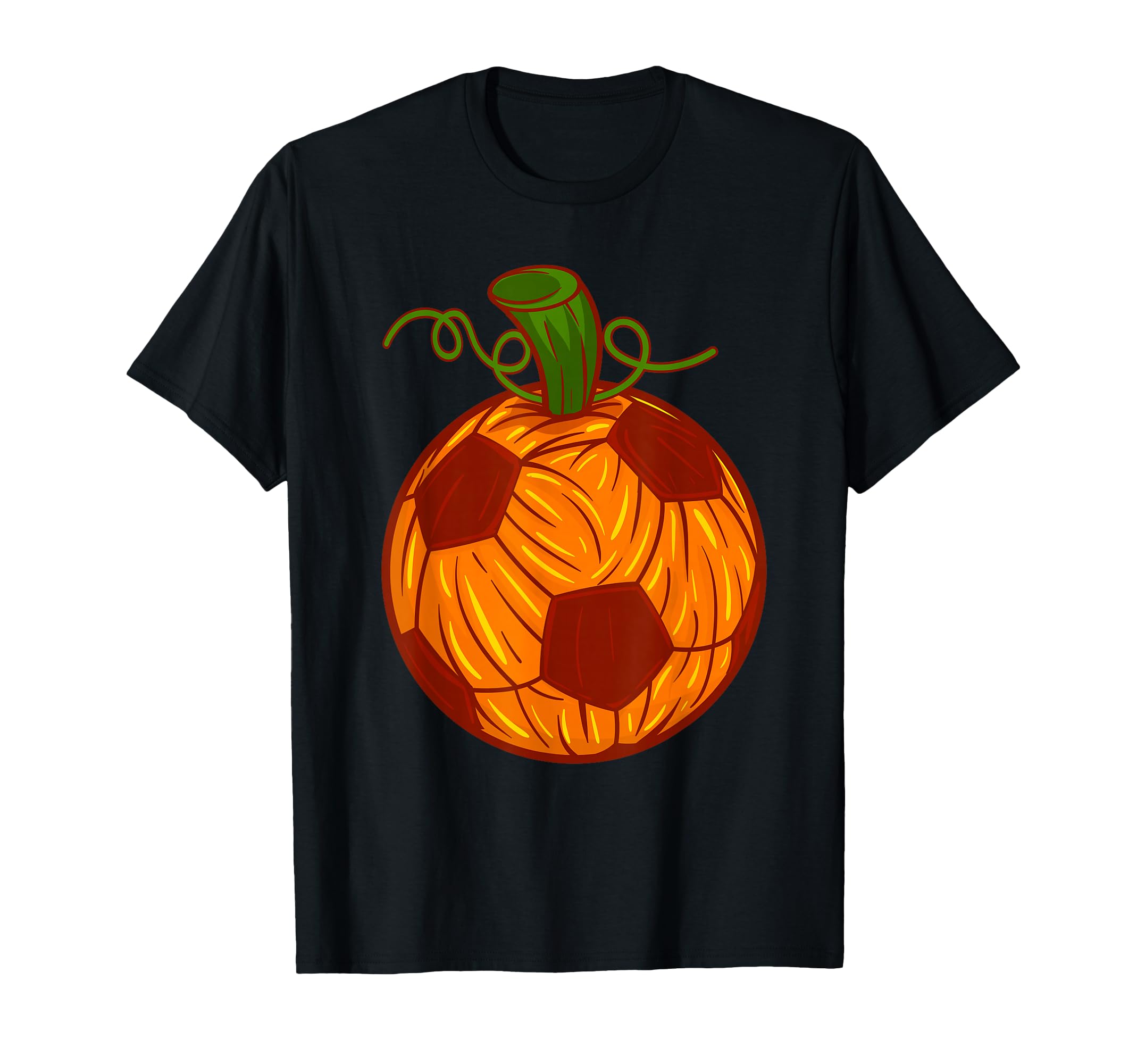 Funny Pumpkin Soccer Ball Halloween T-Shirt - Trendy Graphic Unisex - T-Shirt, Sweatshirt, Hoodie