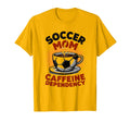 Soccer Mom Caffeine Dependency Fun T-Shirt - Minimalist Print Men Women - T-Shirt, Sweatshirt, Hoodie