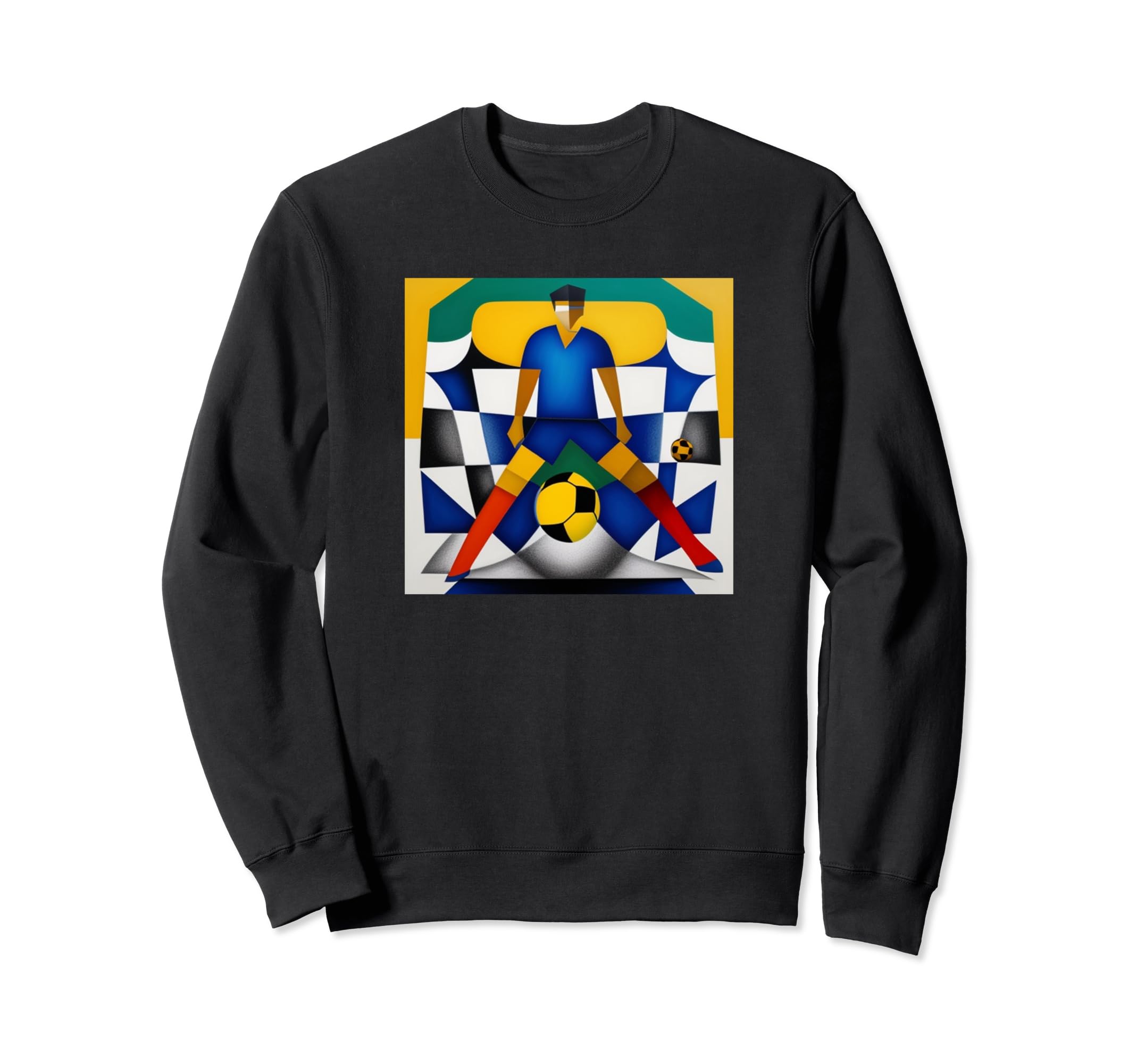 Soccer Player Team Sport Motif Colorful Sweatshirt - Trendy Graphic Unisex - T-Shirt, Sweatshirt, Hoodie