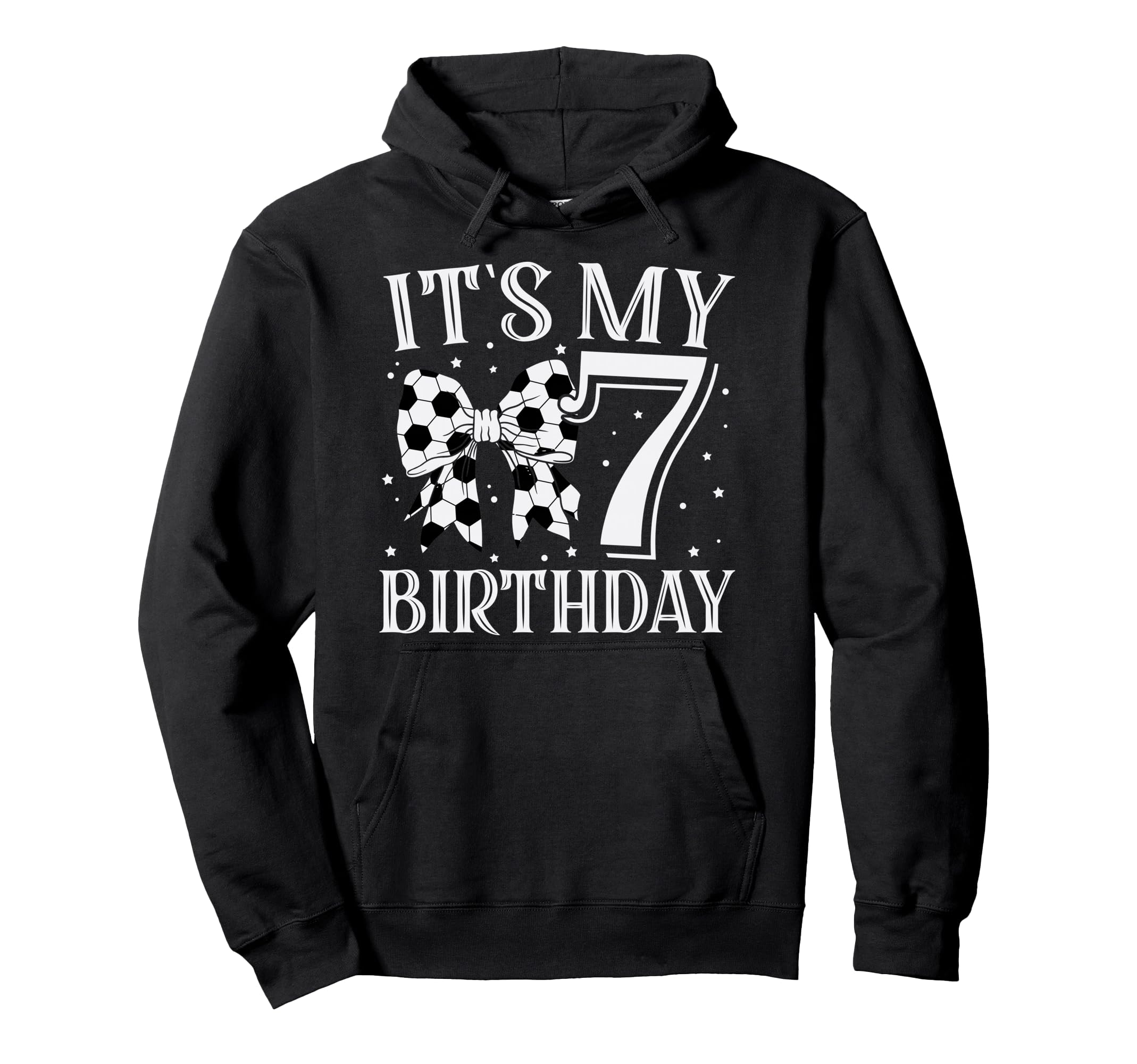 Its My Seven 7Th Birthday Soccer Bday Hoodie - Aesthetic Graphic Unisex - T-Shirt, Sweatshirt, Hoodie