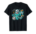 Halloween Skeleton Goal Keeper T-Shirt - Novelty Apparel Unisex - T-Shirt, Sweatshirt, Hoodie