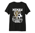 Memaw Birthday Soccer Ball Leopard T-Shirt - Streetwear Style Men Women - T-Shirt, Sweatshirt, Hoodie