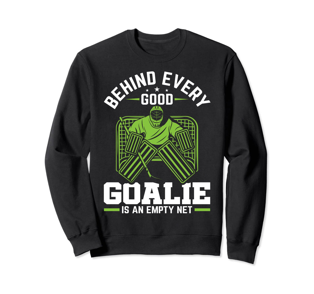 Hockey Goalkeeper Mask Player Sweatshirt - Fun Novelty Design Men Women - T-Shirt, Sweatshirt, Hoodie