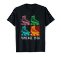 1978 Skater Roller Skating Skate 46Th T-Shirt - Graphic Print Men Women - T-Shirt, Sweatshirt, Hoodie