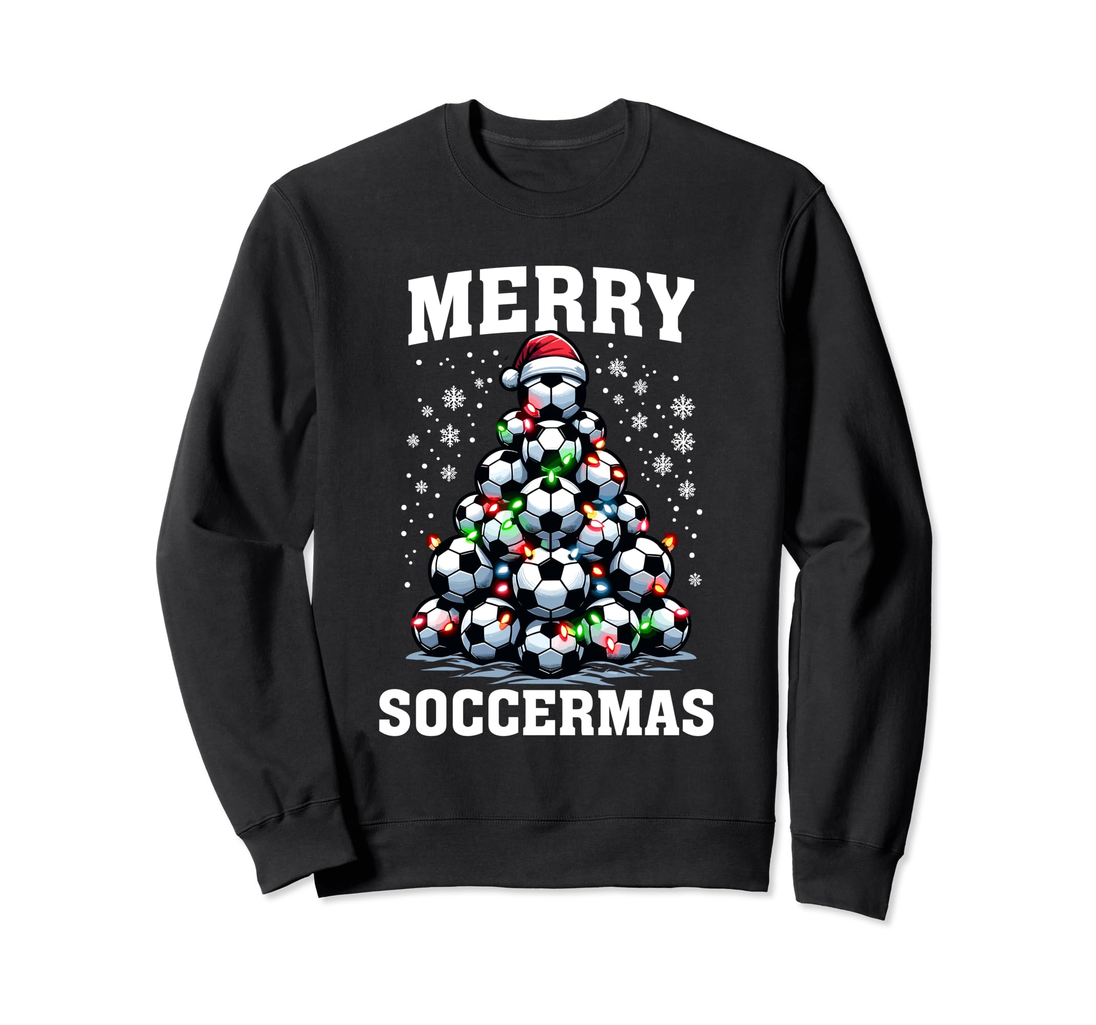 Merry Soccermas Funny Soccer Soccer Sweatshirt - Aesthetic Graphic Unisex - T-Shirt, Sweatshirt, Hoodie