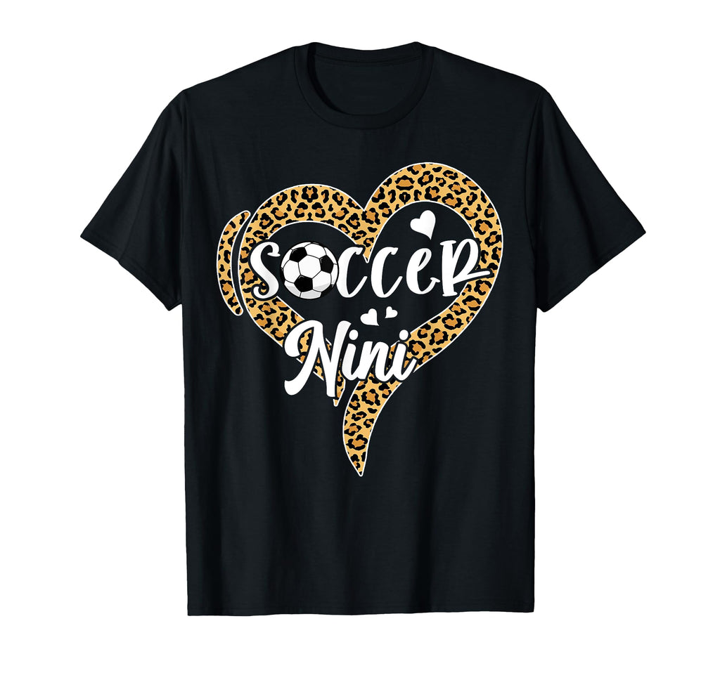 Soccer Nini Leopard Heart T-Shirt - Streetwear Style Men Women - T-Shirt, Sweatshirt, Hoodie
